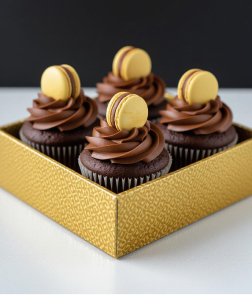 Chocolatey Macaron Cupcakes