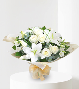 Wonderfully White Hand-tied