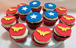 Wonder Woman Cupcakes