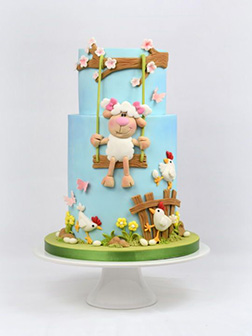 Jolly Spring Sheep Cake