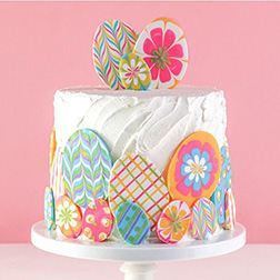 Easter Marble Eggs Cake