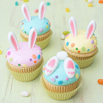 Pastel Bunny Cupcakes