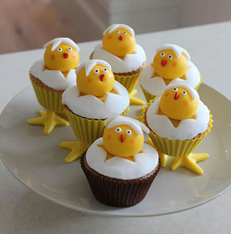 Easter Hatchlings Cupcakes