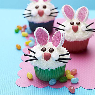 Playful Rabbit Cupcakes