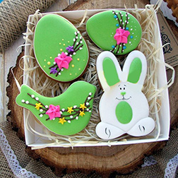 Greean Easter Cookies