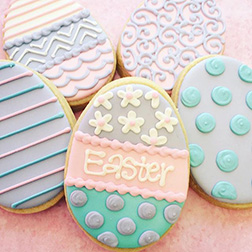 Assorted Patterns Easter Cookiesa