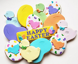 Dapped Easter Chick Cookies