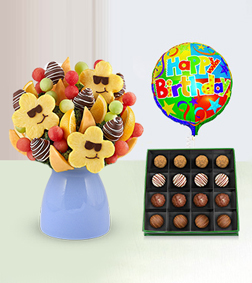 Sizzling Sweet Treats Birthday, Royal Heritage Truffles Box & Birthday Balloon
