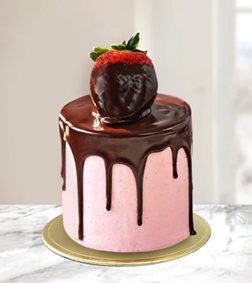 Oh So Pretty Strawberry Chocolate Mini Cake