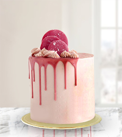Strawberry Chocolate Drizzle Mini Cake, Serving Size: 2