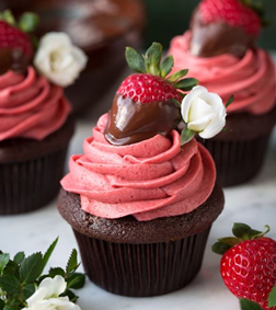 Strawberry Love Cupcakes