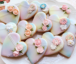 Marble Hearts Cookies
