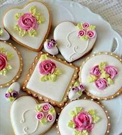 Vintage Rose Cookies