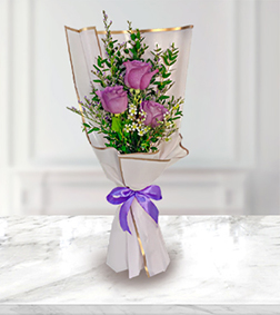 Delighful Purple Roses, 1-Hour Gift Delivery