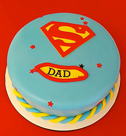 SuperDad Father's Day Cake