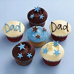 Shining Star Father's Day Cupcakes