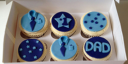 Blue Shirt Father's Day Cupcakes