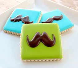 Mustache Cookies