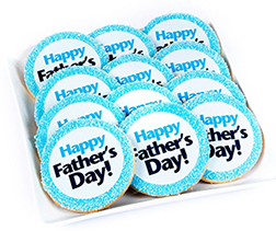 Cheerful Blue Father's Day Cookies