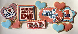 Love Forever Father's Day Cookies
