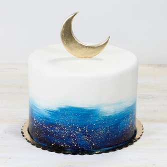 Deep Blue Ramadan Cake