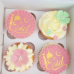 Pretty Pastel Eid Cupcakes