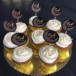 Eid Wishes Cupcakes