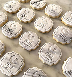 Marble Message Eid Cookies