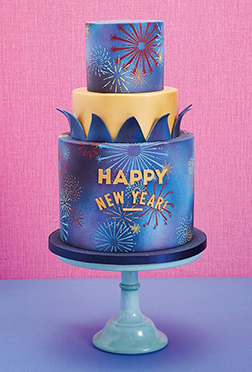 New Year Fireworks Cake