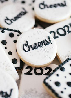 Cheers to The New Year Cookies