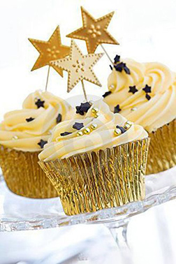 Dancing Stars New Year Cupcakes