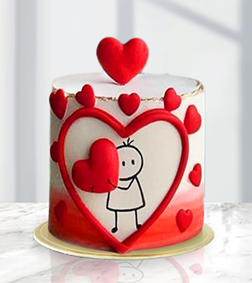 My Heart is Yours Mono Cake, Love and Romance