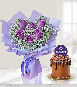 Lilac Radiance Women's Day Gift Collection, Mono Cakes