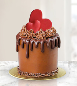 Precious Hearts Chocolate Mono Cake, Love and Romance