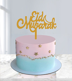 Starry Eid Mubarak Cake