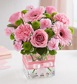 Precious Pink Bouquet, Daisies