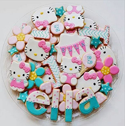 Hello Kitty Birthday Cookies