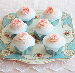 Precious Rose Cupcakes -  One Dozen