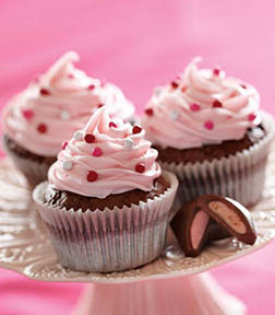 Deliciously Pink Dozen Cupcakes