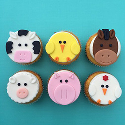 Farm Animals Dozen Cupcakes