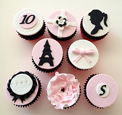 Parisian Barbie Dozen Cupcakes