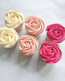 Shades of Roses Dozen Cupcakes