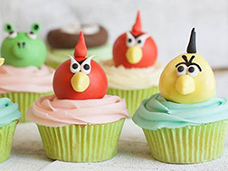 Angry Bird Friends Cupcakes