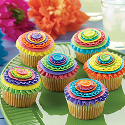 Rainbow Party Cupcakes