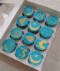 Eid Symbols Dozen Cupcakes