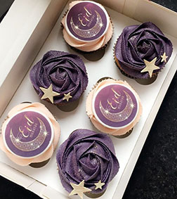 Night Sky Dozen Eid Cupcakes