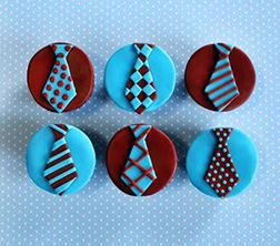 Tie Fashion Father's Day Cupcakes