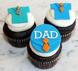 Office Wear Father's Day Cupcakes