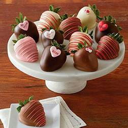 Cupid's Arrow Dipped Strawberries