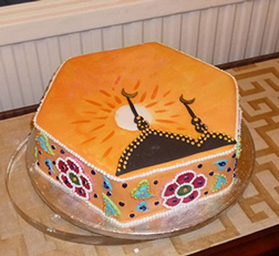 Setting Sun Ramadan Cake